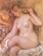 Bather with Long Blonde Hair (mk09) Pierre-Auguste Renoir